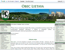 Tablet Screenshot of lietava.info